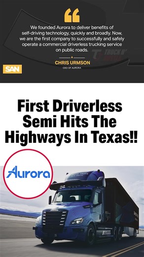 As per an article in the SAN, Aurora Innovation has launched the...