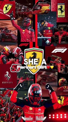 She a Ferrari girl❤️💛#capcut #edit#ferrari#charlesleclerc #shorts❤️💛