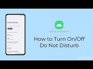 How to Turn On/Off Do Not Disturb [Android 14]