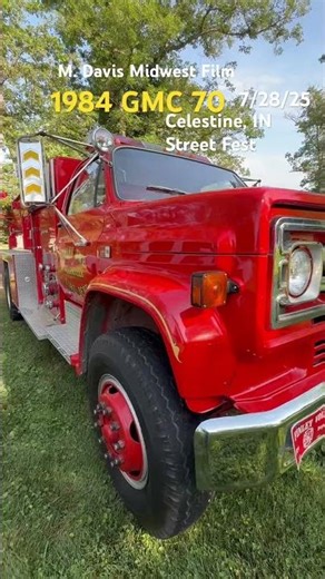 1984 GMC C70 7 firetruck; 1979 Chevy K 20 pickup fire truck