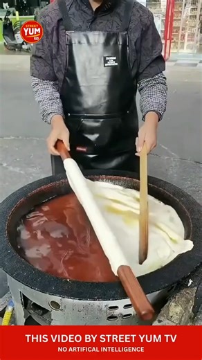 GOLDEN FRIED RICE CAKE 🍘🔥 #shorts #streetfood #foodskills #crispy