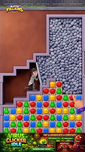 Match Villains Gameplay Ad 😈🦦 Can You Beat This Level? #matchvillains #gaming
