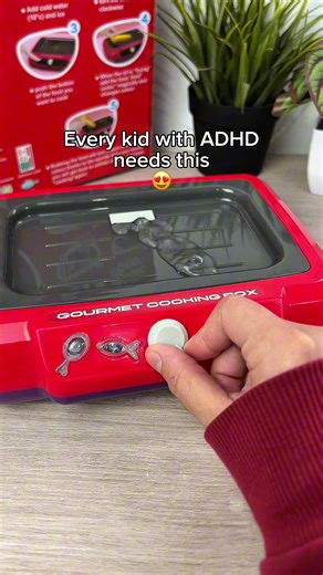 Found this pretend play cooking fryer. The food changes colors once it's