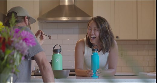 Hydro Flask Water Bottle - Wide Mouth Straw Lid 2.0 - 32 oz, Watermelon