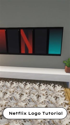 Minecraft Building Ideas: Minecraft Netflix Banner Tutorial