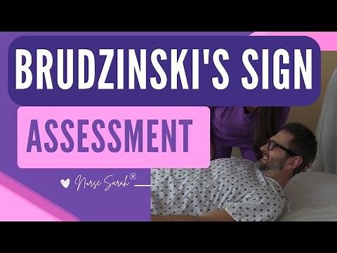Brudzinski's Sign Test Assessment for Meningitis | Nursing Neurology NCLEX Signs