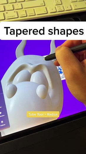 Creating Tapered Shapes with Tube Tool in Nomad Sculpt