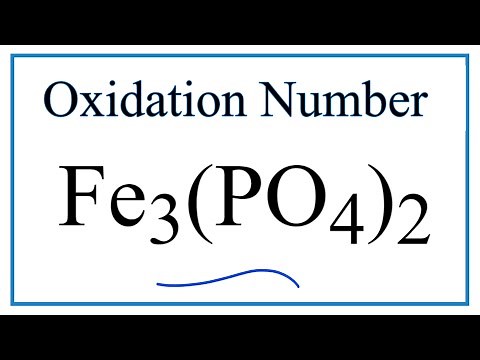 How to find the Oxidation Number for Fe in Fe3(PO4)2