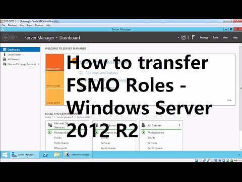 28. FSMO role Transfer - Windows Server 2012 R2