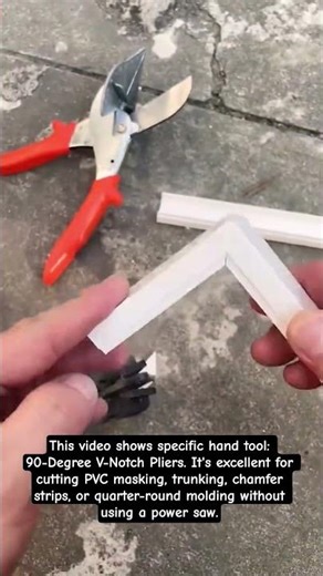 Stop Using a Saw for Small Trim! 🛑​The "V-Cut" Trick for Perfect 90° Folds