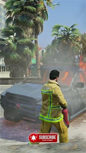 Highway Toll Fire Rescue! | GTA 5 Shorts | LSPDFR