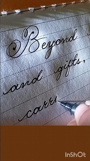 Smooth & Elegant Cursive Writing Practice | Calligraphy Word “Carries”