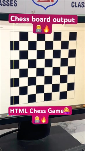 “VS Code me Chess Game Banaya 💻🔥 #HTMLProject”#shorts #coding #yt #youtubeshorts