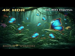 🦋 Butterflies in Nature | Relaxing 4K HDR Scenic Video | OLED Demo | Dolby Vision