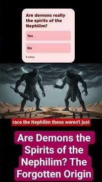 demons really the spirits of the Nephilim?#Nephilim#Demons#BookOfEnoch#FallenAngels#BiblicalMystery