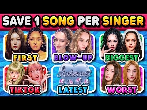 FIRST vs BLOW UP vs BIGGEST vs TIKTOK VIRAL vs LATEST vs WORST Song: Save One Song per singer