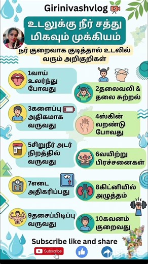நீர் சத்து மிகவும் முக்கியம் #shorts #trending #healthylifestyle #தண்ணீர் #trending நீர்