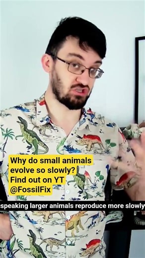 Why do small animals evolve slowly? #science #nature #evolution #biology #animals @fossils #fyp