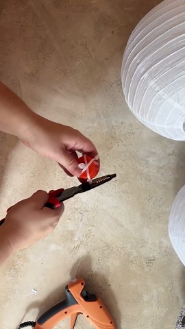 Buy a Dollar Store tablecloth for this GENIUS fall porch idea!