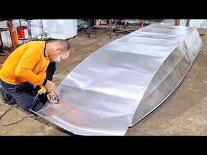 Handmade iron and aluminum boat (part 12).