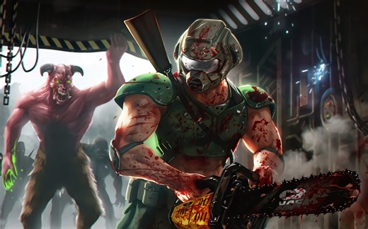 射击游戏之神的诞生之路 一代传奇DOOM降临“DOOM 毁灭战士”【达奇】