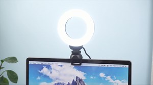 Watch 4'' Ring light for laptop Installment Video on Amazon Live