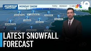 Snowfall timeline and accumulation forecast for New England
