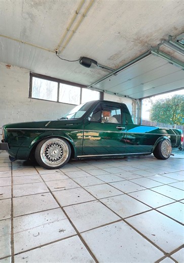 Beautiful weather for a little trip! ☀️ #vw #caddy #mk1 #verdehydra #chrome