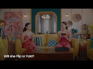 Watch Alia and Alia unfold #GalaxyZFold3 5G and #GalaxyZFlip3 5G | Samsung