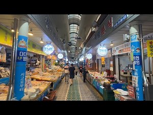 [부산 민락골목시장] 광안리 바다 바로 앞 위치하고 장보기 정말 편안한 구조로 되어있는 시장 랜선 구경하기. [Busan Minrak Alley Market]