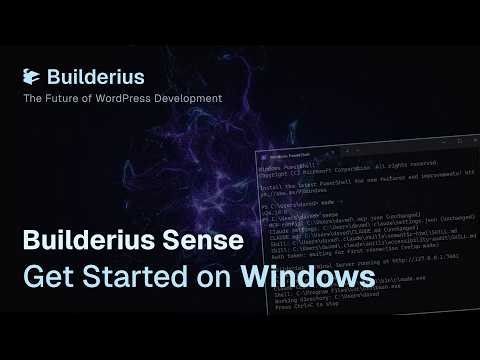 Setup Builderius SenseAI on Windows (Step-by-Step)