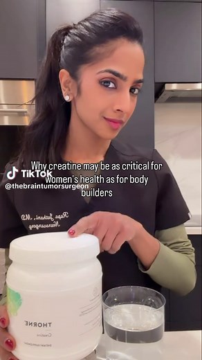 It's a no brainer 🧠 from a neurosurgeon 😂 What is creatine? Creatine is a natural compound made of three amino acids that acts as a source of energy (ATP) for your body. It is critical for muscle and brain function. You get creatine in your diet, but we are increasingly understanding the role of supplementation for certain populations of people. Studies on creatine supplementation linked here: 🧠 These studies nicely highlight major findings in creatine supplementation for women https://pmc.nc
