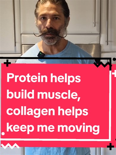 Protein helps build muscle, collagen helps keep me moving #supplements #collagen #collagenviral #healthylifestyle #fyp