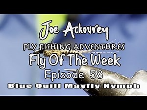 Ep. 58, How To Tie A Blue Quill Mayfly Nymph - Joe Ackourey's Fly Tying Lessons