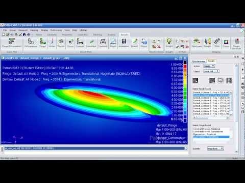 MSC Nastran; Patran Tutorial - Normal Modes; Shells and Cylindrical Coordinates Video Lecture | Nastran: Basic Tutorial for Students - Design Softwares