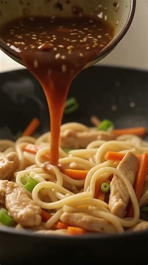 🍜 Chicken Noodles YouTube TitleEasy & Delicious Chicken Noodles 🍜