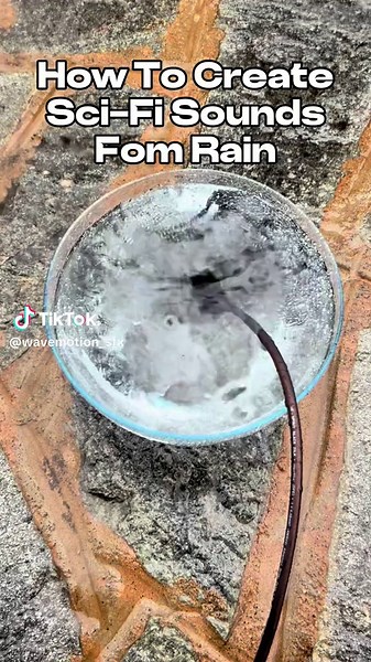 Transforming Rain Sounds into Sci-Fi Textures