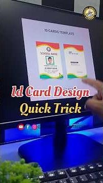 🖥️ MS Word में Professional ID Card Design Kaise Banaye? | Creative ID Card Tutorial #shorts