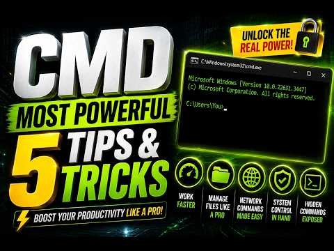 🔥 5 Most Powerful CMD Tips & Tricks Every Windows User Must Know!