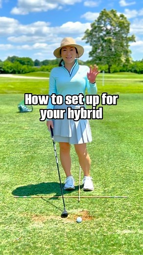 Cathy Kim | Here’s how to hit a hybrid 👇🏼 SAVE FOR LATER🔥 ✨Setup Position - Position the ball slightly forward in your stance, similar to where you... | Instagram