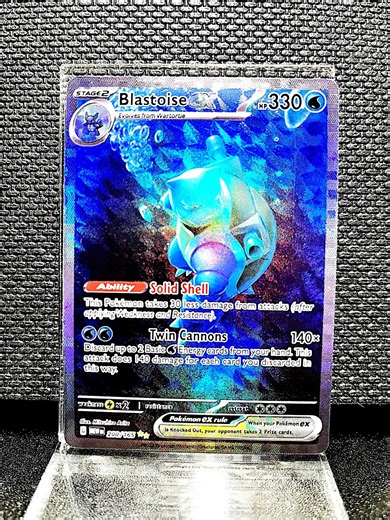 Blastoise Ex Proxy Card – Full Art Holographic Pokémon TCG – Ultra Rare Water Type – Custom Modern Pokémon Card - Etsy