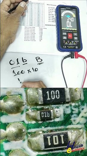 01B SMD Resistor Marking Code Explained | EIA-96 / E96 Precision Resistor #Shorts