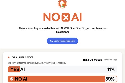 DuckDuckGo Asked a Simple Question: Yes or No AI?