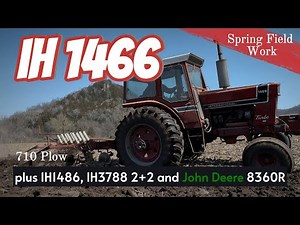Plowing with IH 1466 Tractor and 710 plow