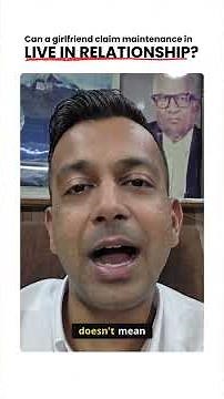 Can a girlfriend claim maintenance in live-in relationship?