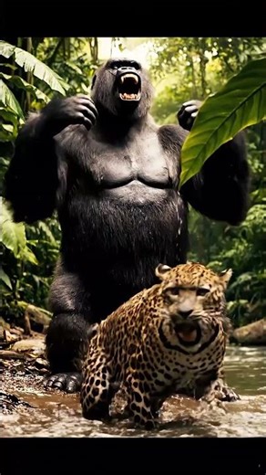 #GorillaVsLeopard #beastbattles #animalshowdowns #ゴリラVSヒョウ #猛獣対決 #고릴라대표범 #맹수대결 #大猩猩VS豹子