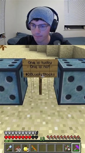 when the modpack has chance cubes