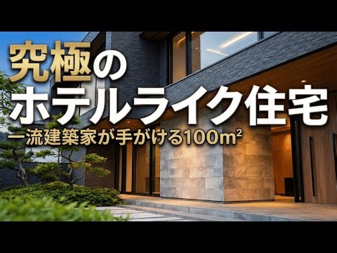 最高のホテルスタイル住宅設計 100㎡ 一流建築家による作品