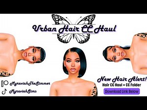 Sims 4 Urban Hair CC Haul | Part 9 | CC Links