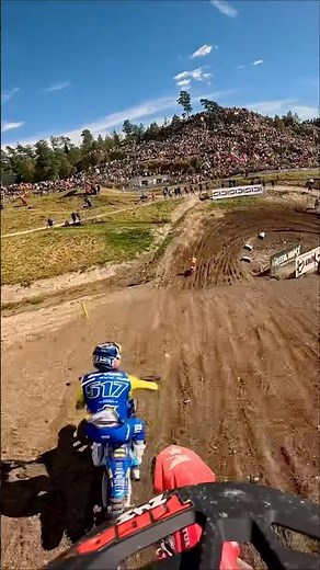 POV: Tim Gajser vs Isak Gifting EPIC Battle at MXGP of Sweden